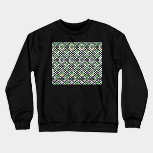 Abstract geometric pattern - green and black. Crewneck Sweatshirt